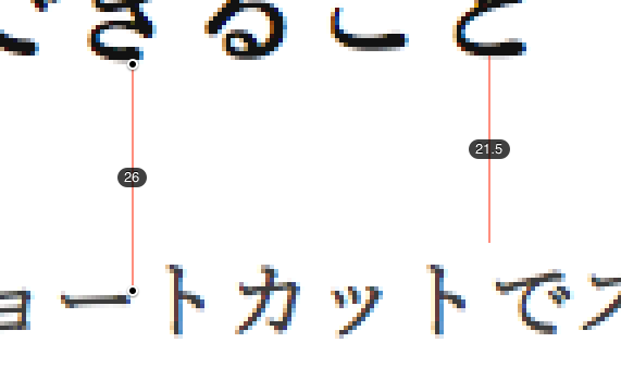 拡大した状態。あんなところやこんなところの採寸も一瞬でOK。ここまで数秒。